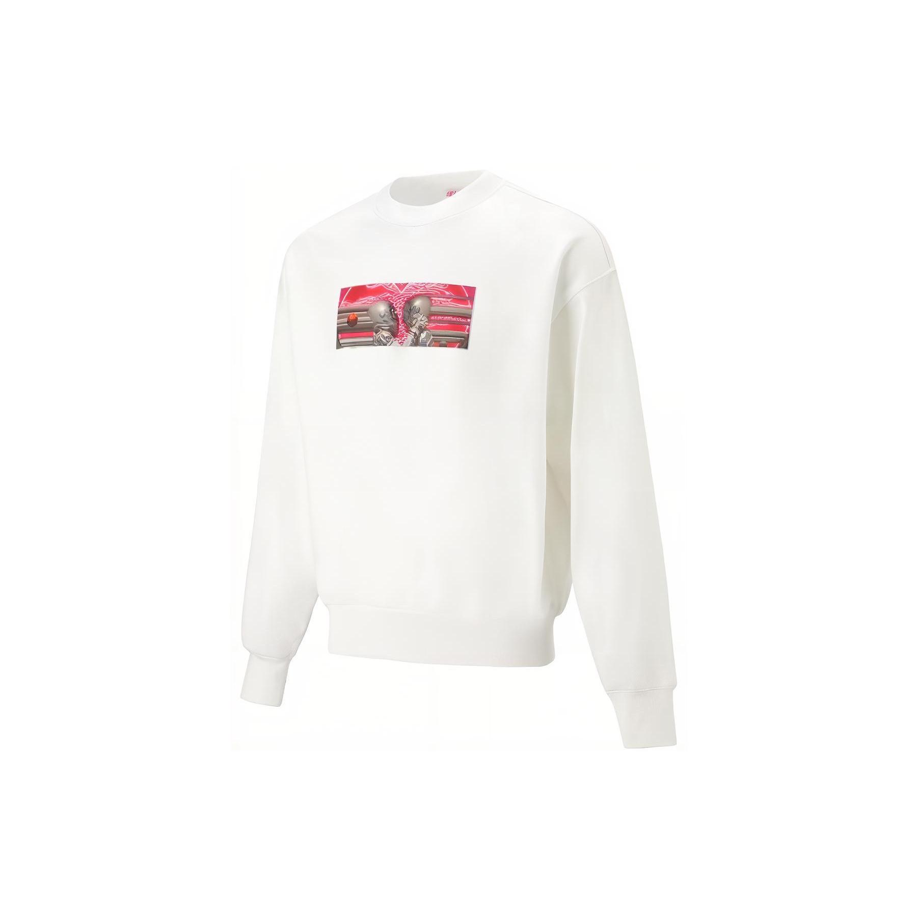 Li-Ning Valentine s Day Graphic Sweatshirt White Men s AWDT233-1 XL