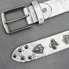 7-color Skull Shield Rivet Belt Punk Men's Belt Women's Snake Pattern Versatile Decorative Belt