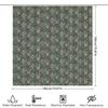 Moderner Silber Glitzer Duschvorhang Benutzerdefinierter Name Badezimmer Dekor Weiß, 72 X 72 Zoll (183Cm X 183Cm) Weltweiter Versand