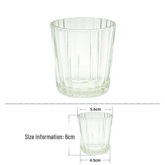 Kreativer vertikaler Streifen DIY Aromatherapie Kerzenglas Halter - Hitzebeständiger & Transparenter Kerzenständer Becher
