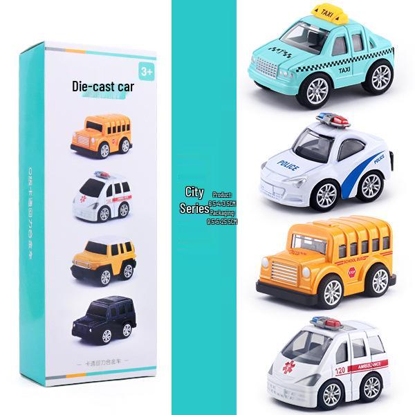 Mini Alloy Pull-Back Off-Road Car Set - Classic Toy Models for Kids