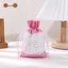 Drawstring Linen Jewelry Gift Bag - Composite Linen Storage Bag Available