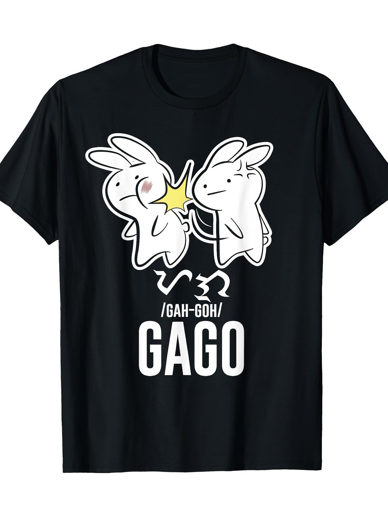 

Men S Funny Philippine Humor T-Shirt - Black Casual Tee Featuring an I Gago Gaga Cartoon Rabbit Design - Machine Washable Gift S