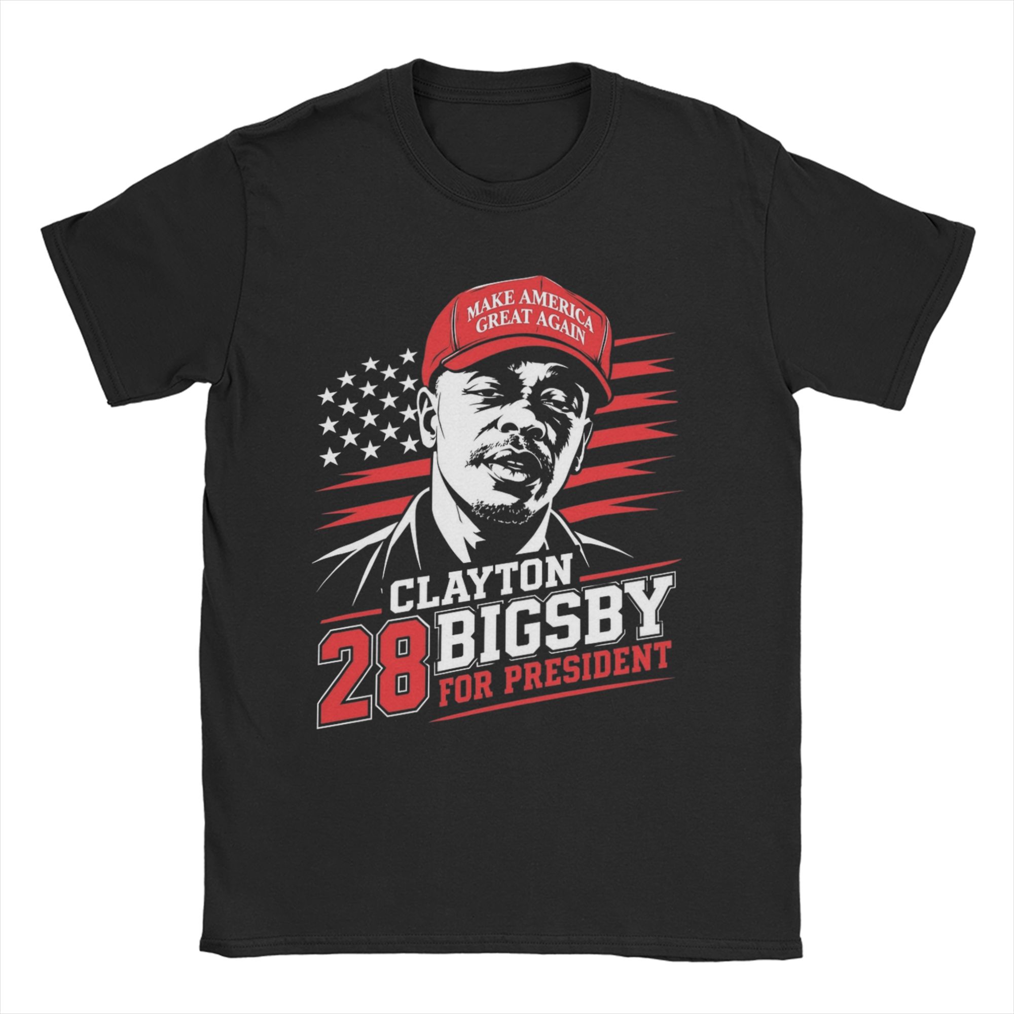 Clayton Bigsby For President T Shirt Unisex Womens 100 Cotton Awesome TShirt O Neck  Tees Short Sleeve Tops Summer S