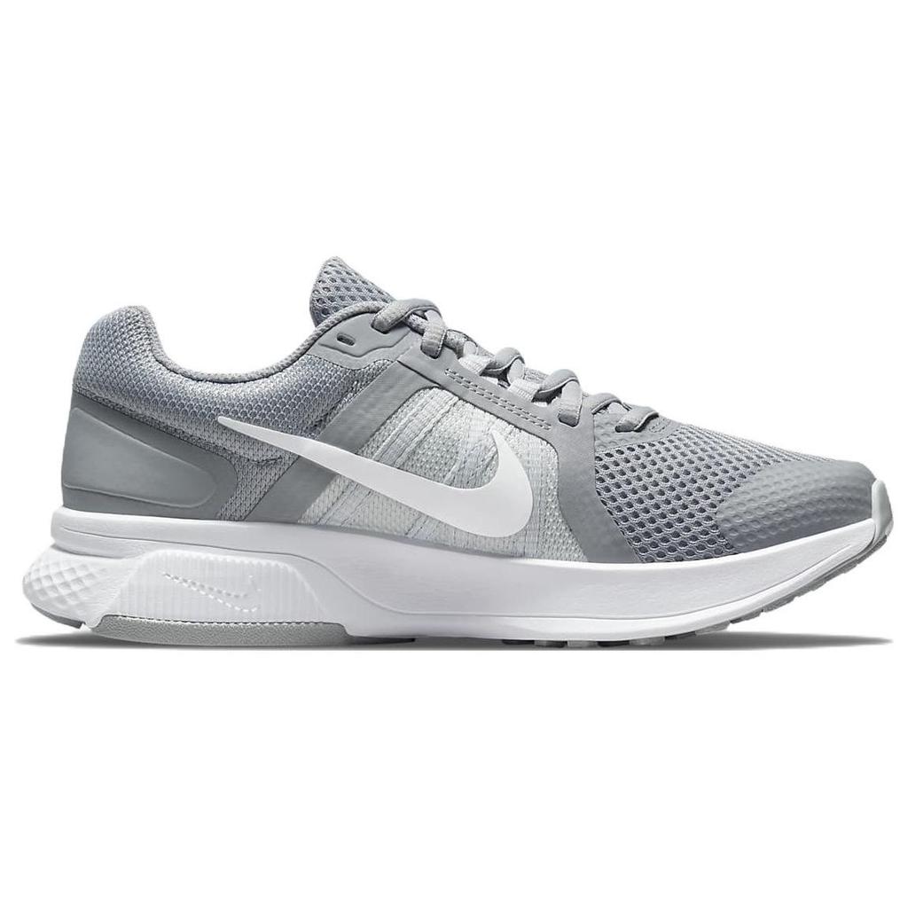 Nike Run Swift 2 Comfortable Fabric Shock Absorption Non-Slip Wear-Resistant Breathable Low-Top Running Shoes Women sneaker Gray White CU3528-001