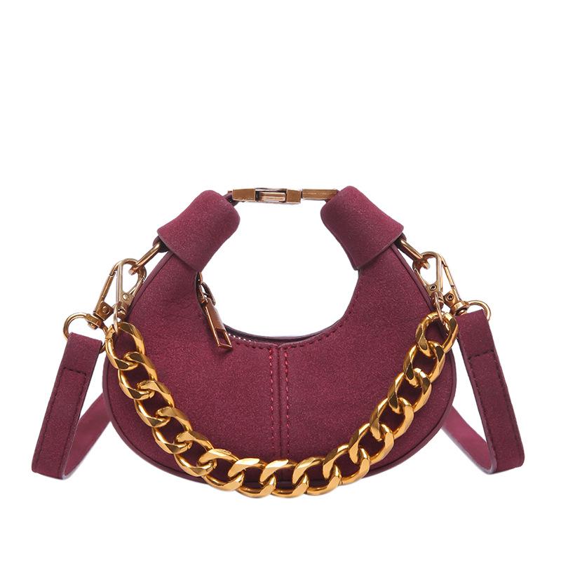 

Элегантная мини-сумка-пельмень для женщин - 2025 Универсальная модная цепочка на плечо, кроссбоди
