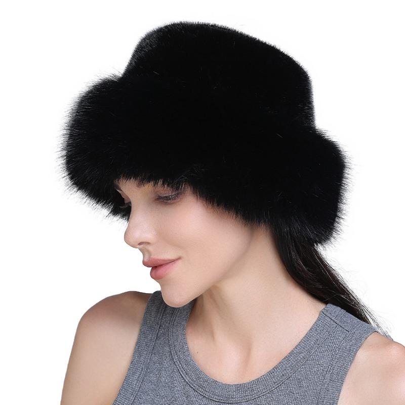 Women S Winter Plush Bucket Hat Ear Flap Warm Hat
