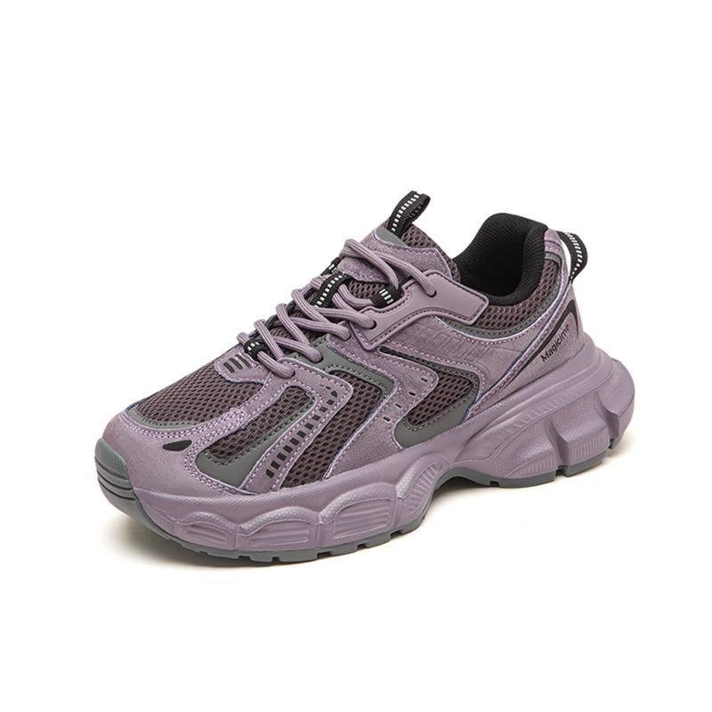 Sports dad shoes women's spring and summer new versatile students thick soles increase height, light breathable mesh running