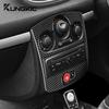 For Renault Clio 3 2006 2007 2008 2009 2010 2011 2012 Soft Carbon Fiber Sticker LHD RHD Car CD AC Panel Interior Accessories