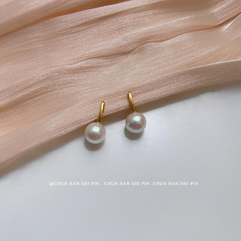 French Pearl Ear Clips U-shaped Without Ear Piercings, High-end Sense, Niche Daily Fashion Temperament, Earrings, Painless Mosquito Coil Disc