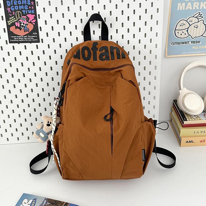 Schoolbag Ins Niche Lightweight Water-proof High School Students and Women Large Capacity Sports Outdoor Backpack Travel Backpack