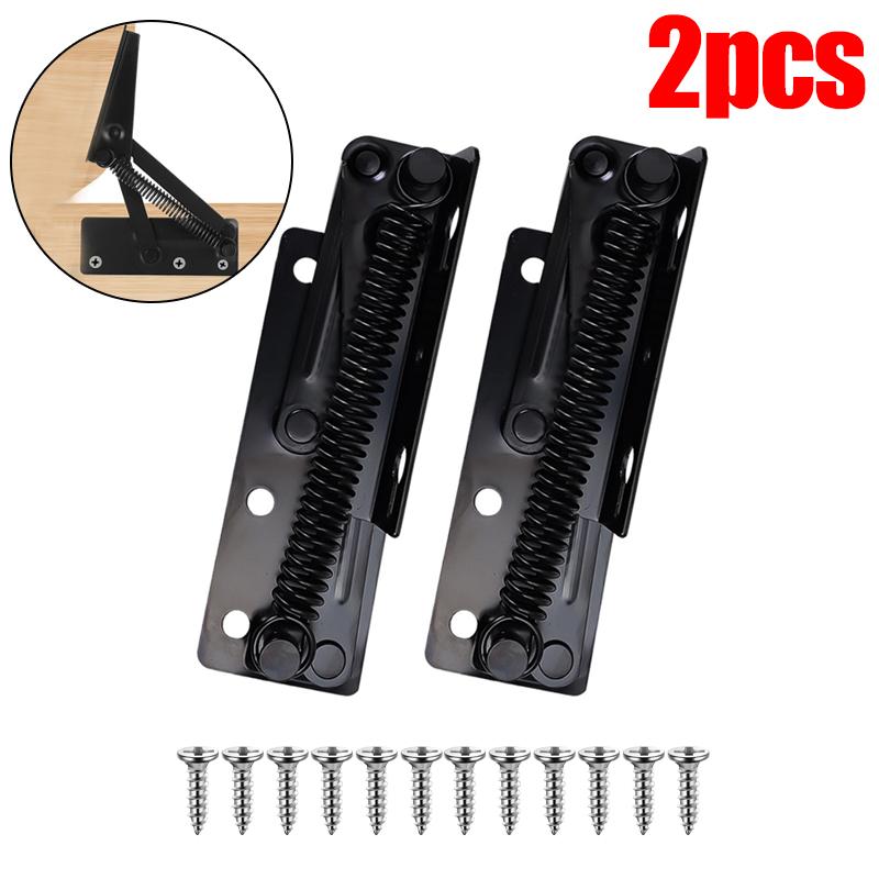 

Cold Rolled Steel Foldable Spring Hinge Heavy Duty Sofa Bed Corner Lifting Bracket Fixed Supports Furniture Hardware Accessories