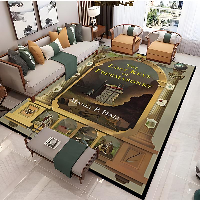 Masonic-Illuminati Carpet for Living Room Bedroom Rug Kitchen Kids Unslip Floor Mat Birthday gift photography props Alfombra Rug