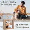 Pet Memorial Wooden Photo Frame, Rotatable Dog Cat Picture Display Frame, Desktop Decorative Photo Holder for 4x6-Inch Photos
