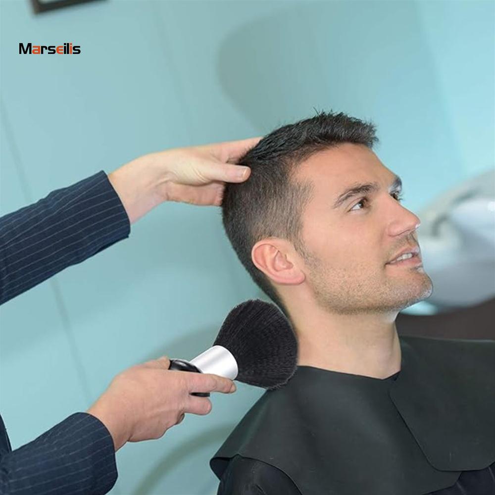 Marseilis Soft Brush Neck Dust Remover Soft Neck Brush For Hair Cutting Neck and Facial Cleaning Hair Sweeping Brush Salon Tools