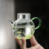 Handmade Transparent Borosilicate Glass Teapot with Filter - Mini Kung Fu Tea Set