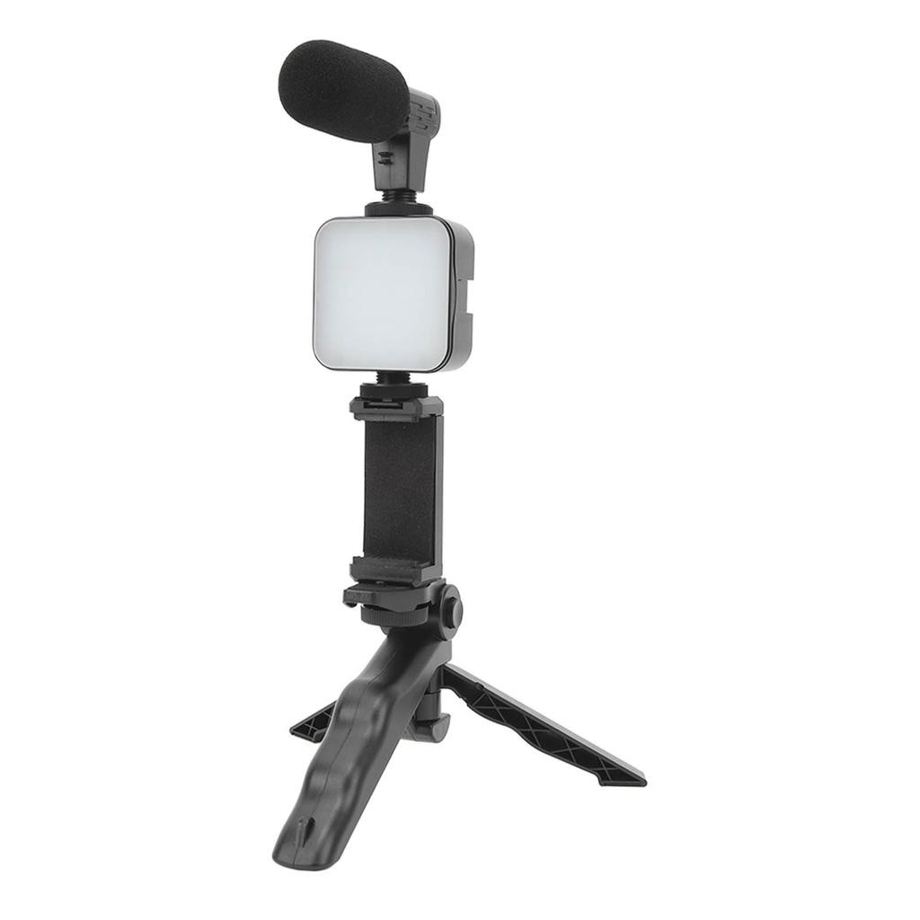 Zestaw Akcesoriów do Lampy LED do Wideo Na Kamerę Zawiera Lampę LED do Wypełniania Światłem Klips do Telefonu Statyw