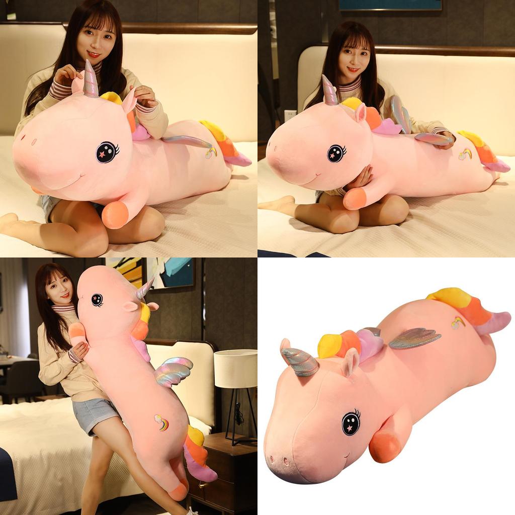 Stuffed Pink Unicorn Doll Pillow Cushion Children Room Decor Girls Gift Birthday