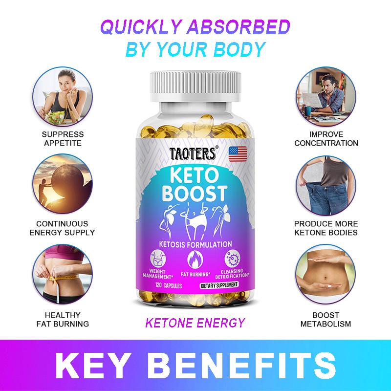 Ketone Burning and Fat Burning Composite Soft Capsules Assist In Weight Management and Metabolism 120 Capsules