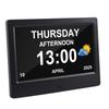 7 Inch Digital Calendar Clock Power Out Memory Auto Dimmable Video Image Playback Calendar Clock with Reminders 12
