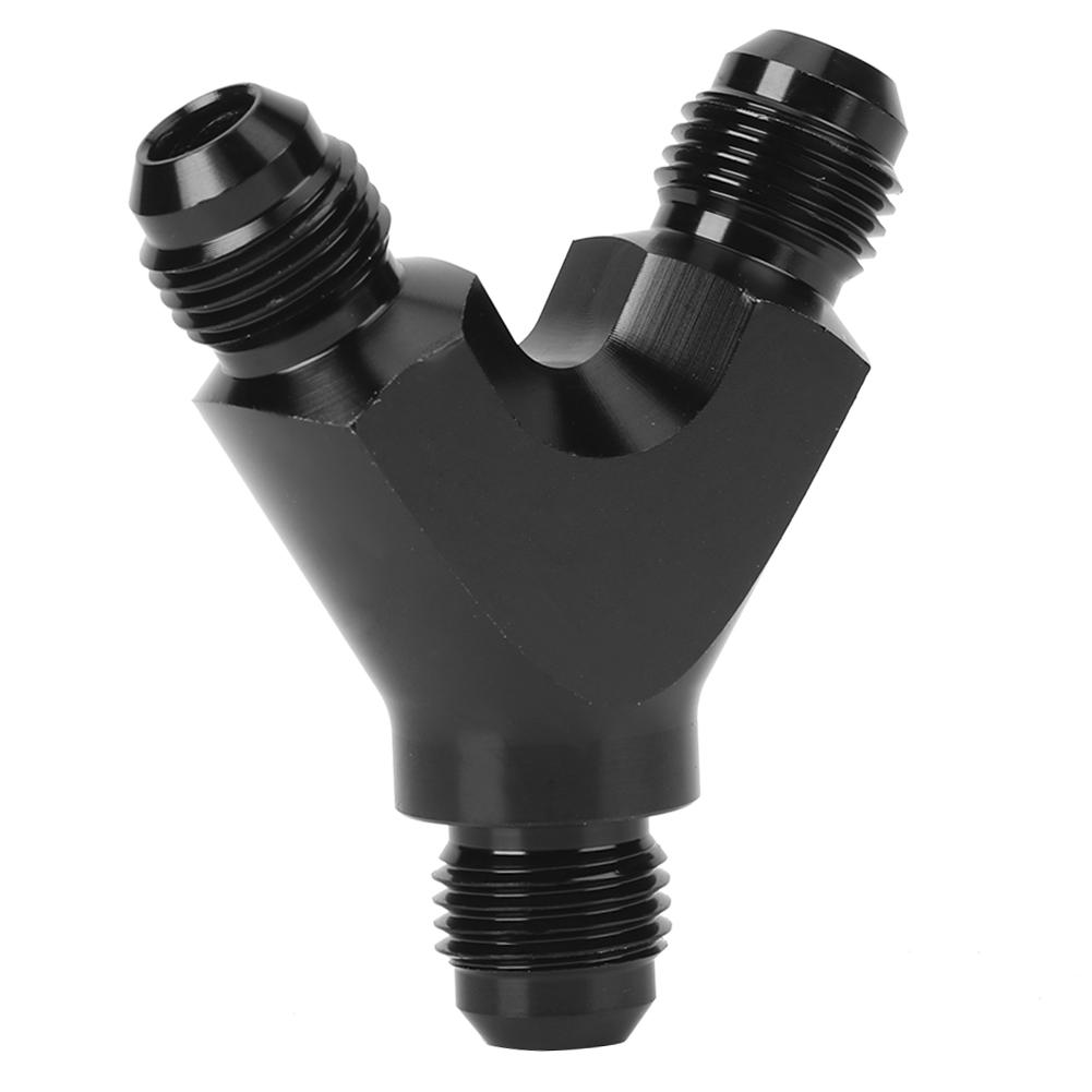 

Алюминиевый сплав 3-ходовой фитинг-адаптер Y-типа AN6 6AN Male на 2X AN6 6AN Male черный