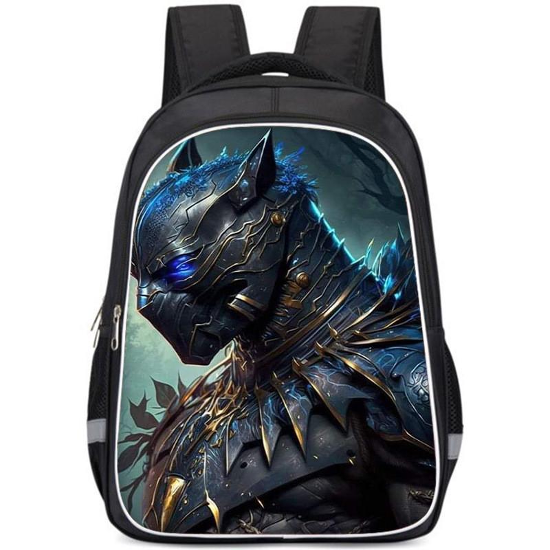 Large Capacity Lightweight Black Panther Kids Backpack For Boys And Girls School Use