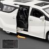 1/32 Toyota Vellfire MPV Alloy Car Model Sound and Light Pull Back Children's Toy Collectibles Birthday Gift