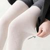 Little Pepper Grey Tone Micro-Compression Slimming Diamond Lattice Pantyhose (90% Cotton, Thin Style for Spring/Autumn)