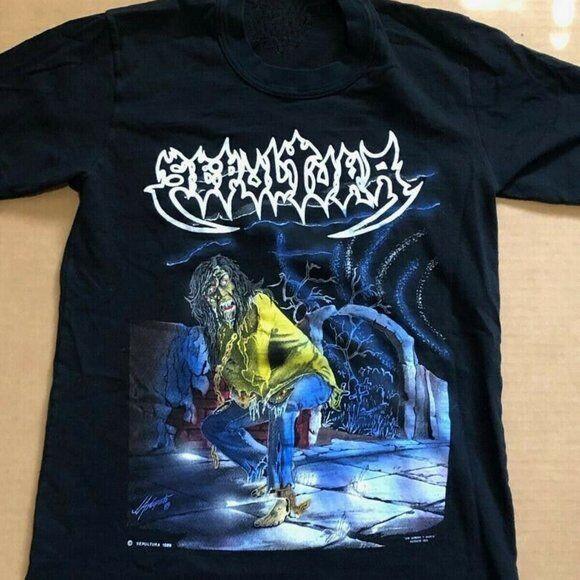 Sepultura Band Black T-Shirt Cotton Unisex S-5XL M