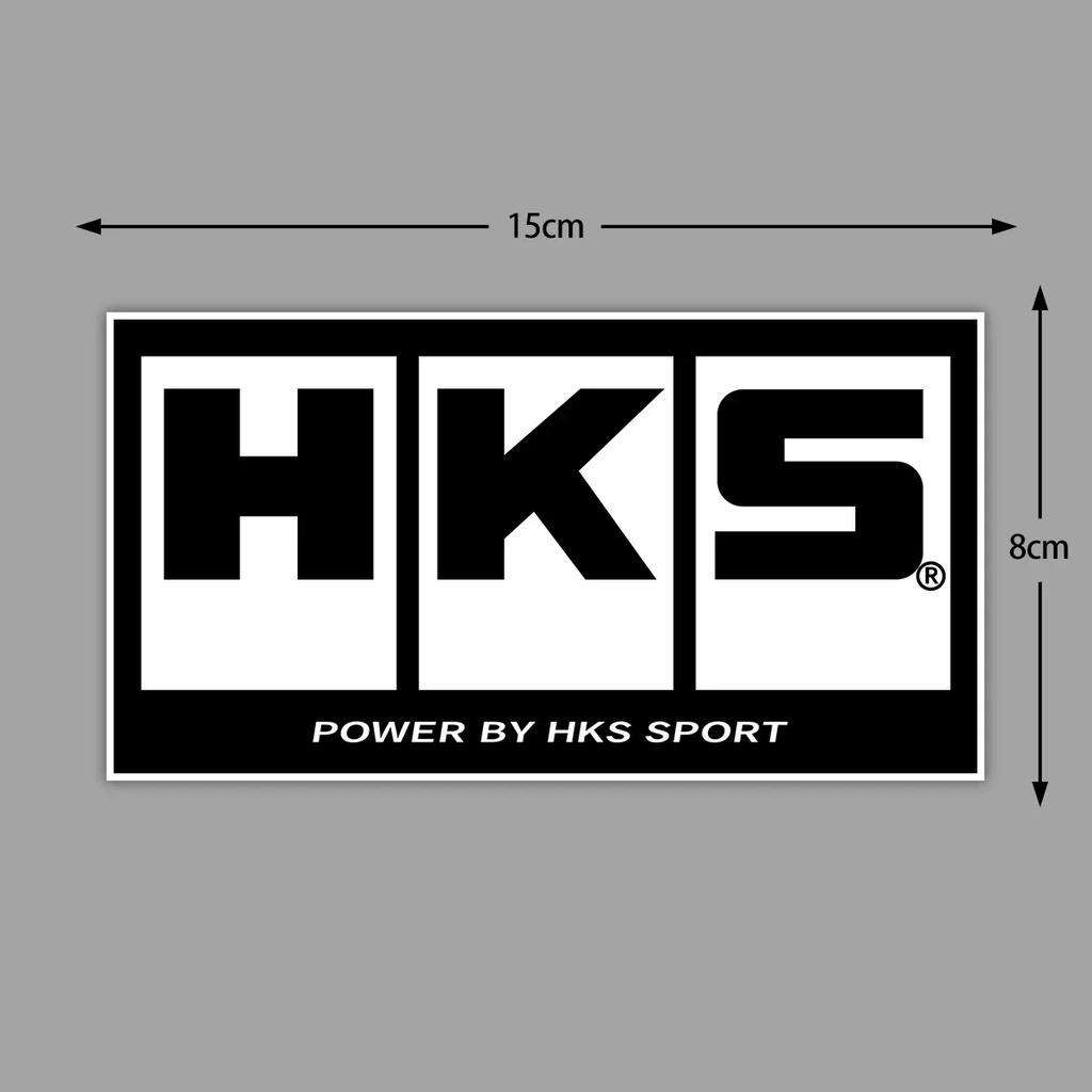 For HKS Sticker JDM Racing Decals Motorcycle Scooter Auto Window Bumper Car Decoration ADVAN Modified Accessories