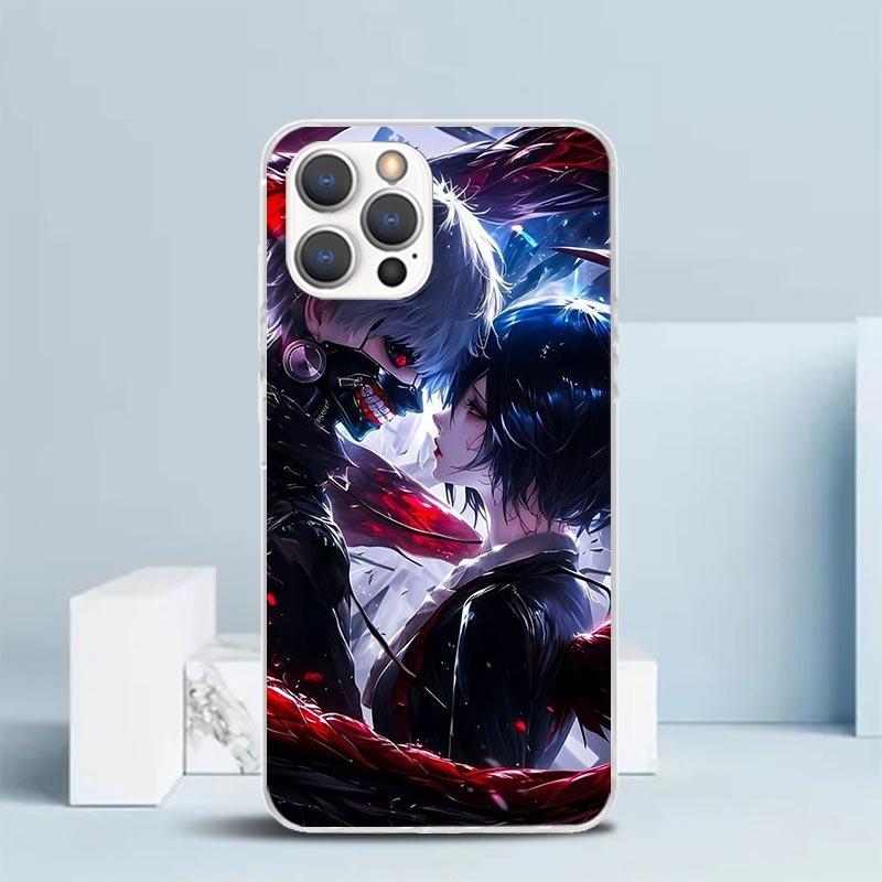 G-Ghoul Tokyo Touka Kirishima Soft Cover for iPhone 16 17 Air 15 14 Pro Max 16E Phone Case 13 Mini 12 11 7 SE 8 Print Pattern Fi