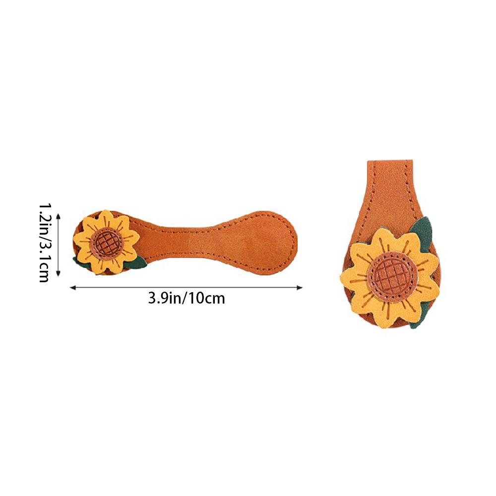 Vintage plant leather bookmark, magnetic bookmark, leather book clip, essential for students to read