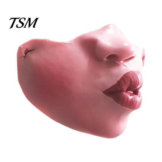 Home Celebration Accessories Latex Halloween Half Face Masque for Adults, Scary Horror Party Comfortable Cushion with Elastic Strap Cosplay, Carnival