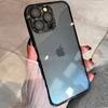 Luxury Plating Bumper Silicon Clear Case For iPhone 16 15 14 13 11 12 Pro Max Mini XR X XS Plus Purple Soft Shockproof Cover