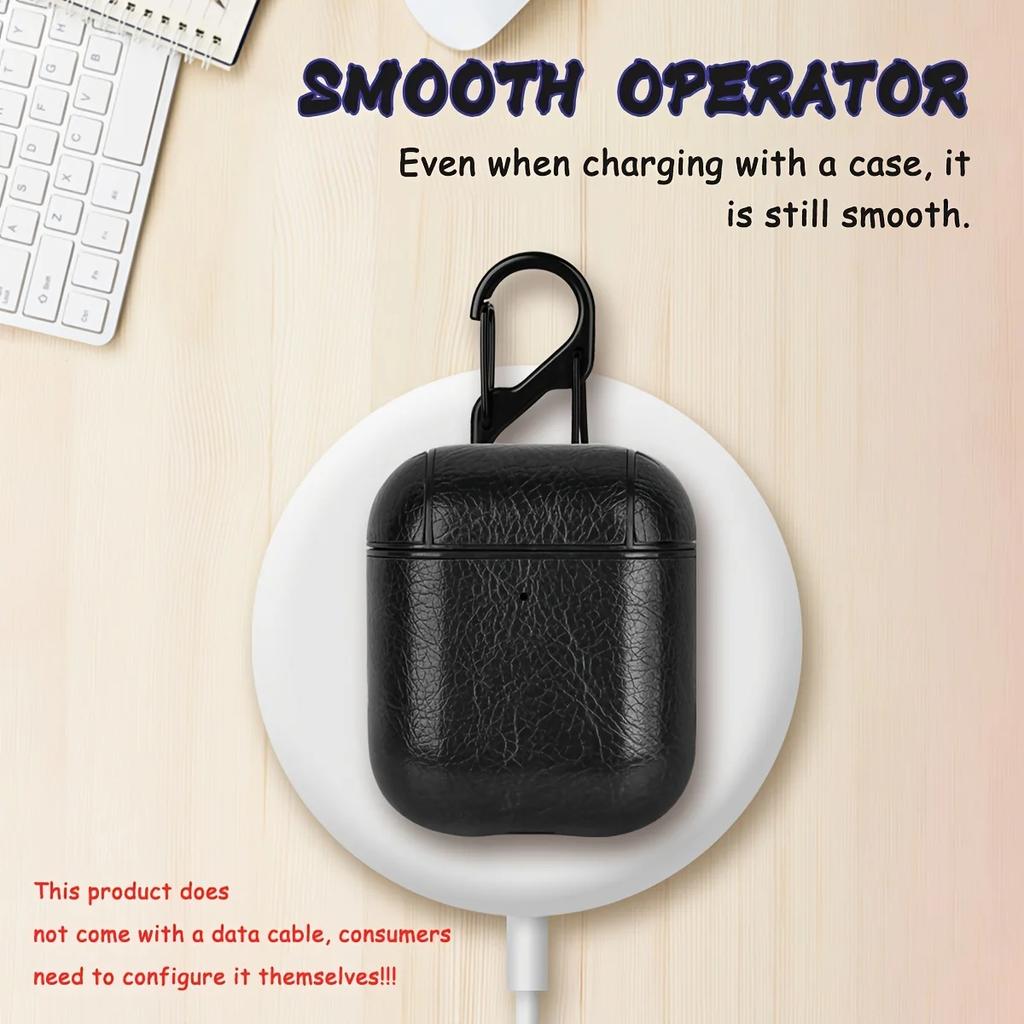Leather earphone cover suitable For Apple Airpods 1 2 3 4 Pro Pro2 minimalist protective case