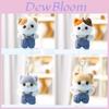 Plush Cat Doll Keychain Gift For Women With Soft Polyester Filling