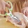 1 Pc Stainless Steel Kitchen Scissors, Food Scissors, Sturdy Chicken Bone Scissors, Versatile Sharp Meat Scissors, Household Scissors
