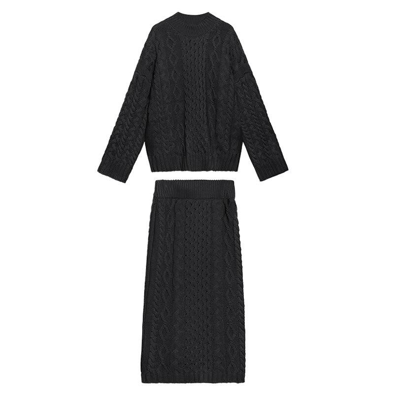 Xitao Dvoudílná sada Dámská pletací dvoudílná sada GCC4044