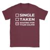 Waiting For Tyler Galpin Graphic Printing T Shirt for Men Women  100% Cotton  Tee Shirt Clothing