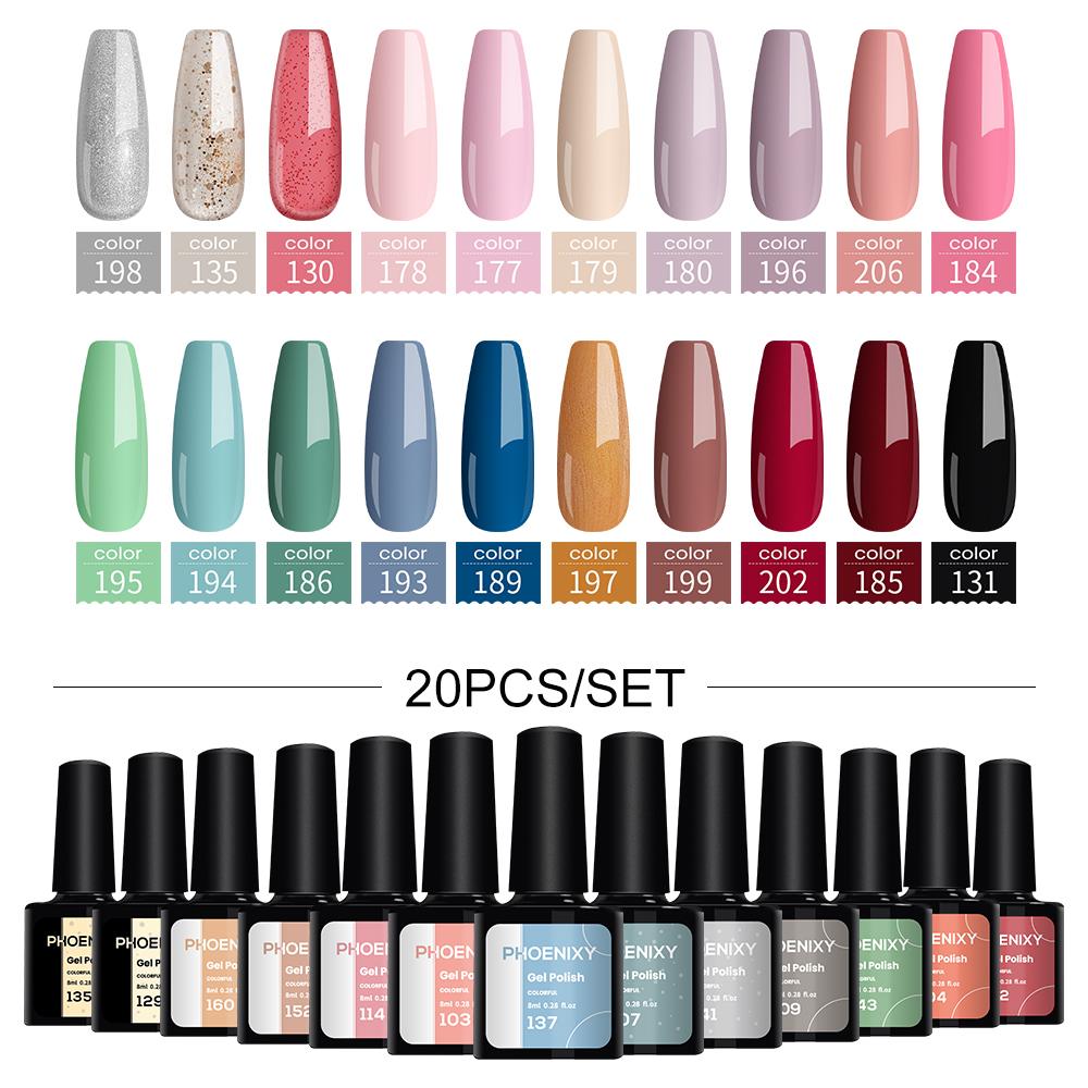 

PHOENIXY Гель-лак для ногтей Яркий красочный гель-лак УФ-гель для ногтей Стойкий гель-лак для ногтей Необходим УФ-светодиодный гель-лак для ногтей