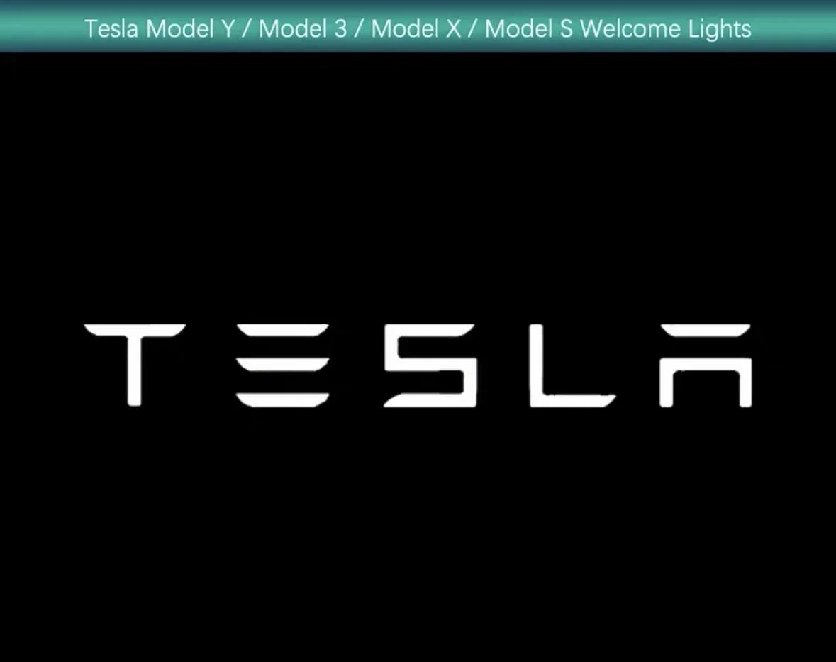 

Car Sticker Tesla 2/4pcs for Tesla Model Y 3 S X Door LED Logo Projector Puddle Light Super Bright Welcome Light Laser Shadow Li 2Pieces