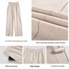 Langsha Women's High-Waist Wool Herringbone Wide-Leg Pants