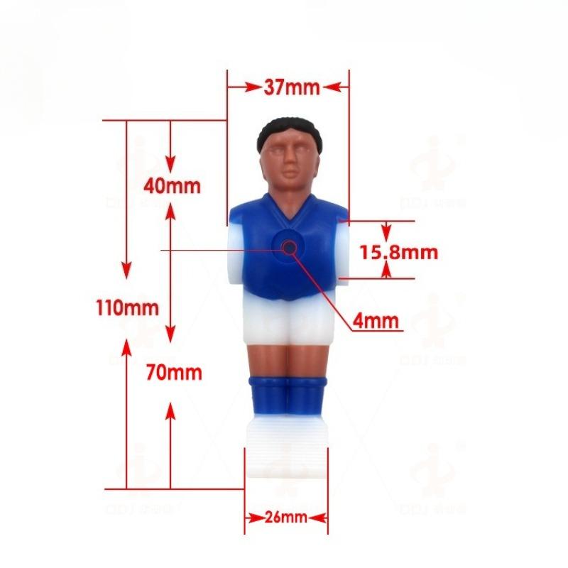 

Eco-Friendly Table Soccer Player Dolls - 5529 Replacement Figures for Football Table, Indoor Game Accessories синій