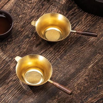 New Wooden Handle Tea Infuser Fine Mesh Stainless Steel Tea Strainer Portable Practical Tea Filter