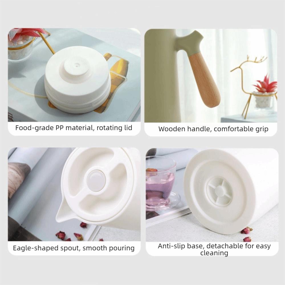 Leak-Proof Thermos Jug Glass Liner Insulated Kettle Practical Vacuum Flask Tea Brewing