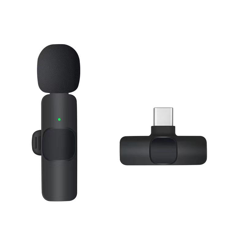 Wireless Lavalier Microphone K1K9: Noise-Reducing, Mini Universal Mic for Outdoor Video Recording