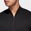 adidas Jachetă Bărbați cu Fermoar, Umeri Căzuți, Culoare Uni, Negru DM9549