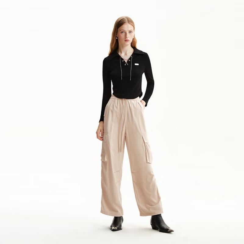 VEROMODA Women's Cropped Cargo Casual Pants