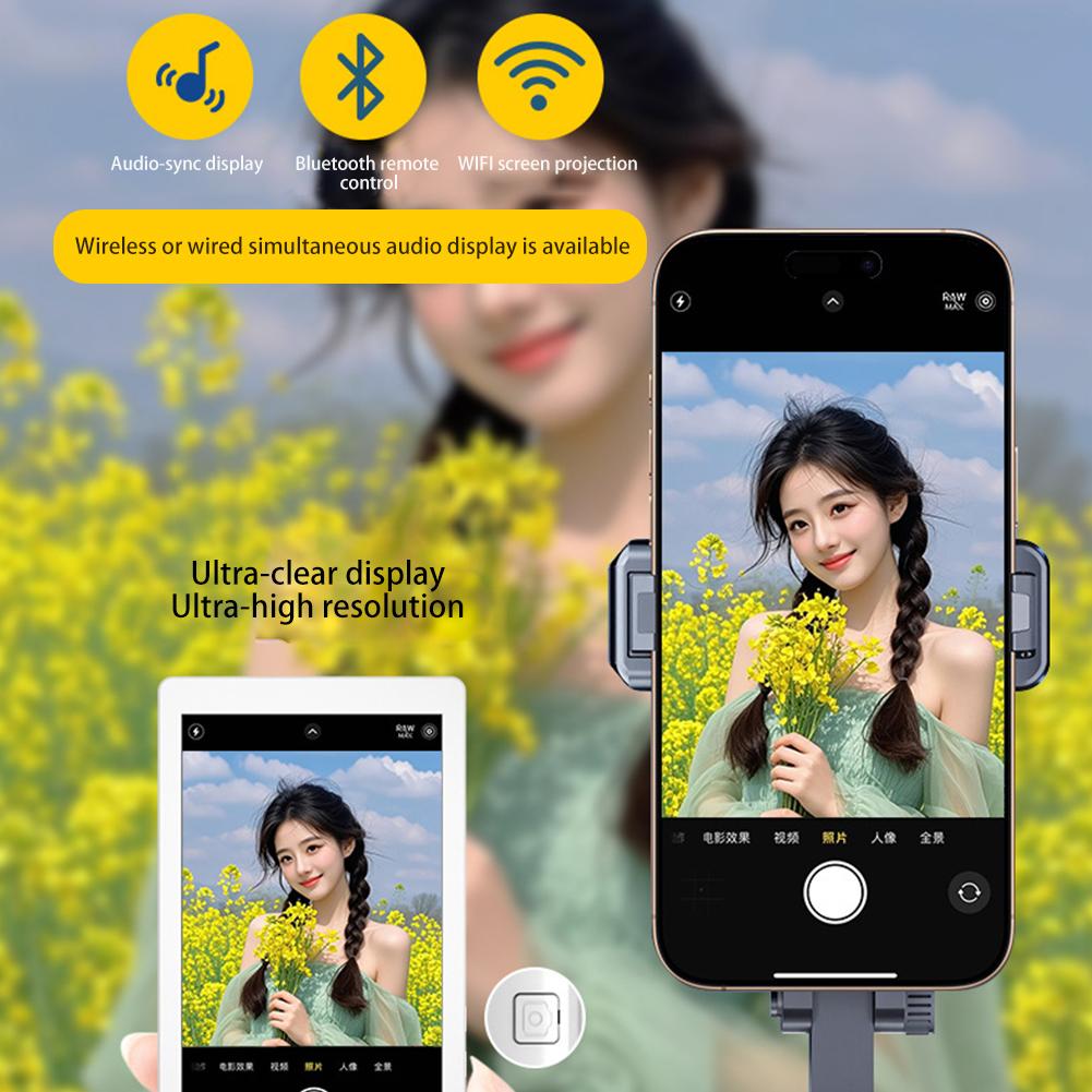 Smartphone Kabelloser Magnetischer Monitorbildschirm Für Smartphone Vlog Live-Streaming Videoaufnahme Bildschirm Telefon Rückkamera Selfie