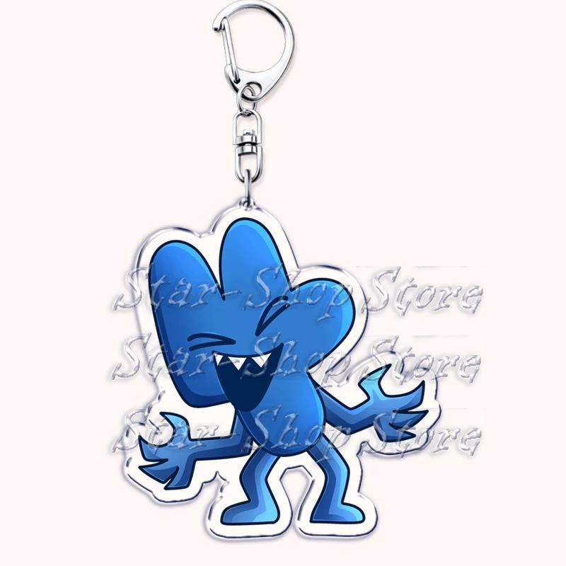 Hot Game Characters Keychain for Accessories Bag Firey Ruby Teardrop Flower Pin Coiny Price Tag Keyring Jewelry Fans Gamer Gifts